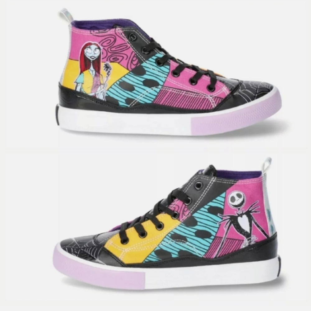 Ground Up Disney‎ Nightmare Before Christmas Jack & Sally Top Lace Up Sneaker